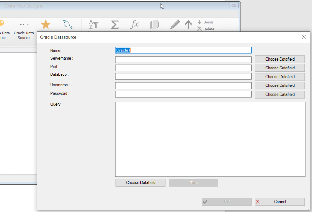 oracle datasource dox42